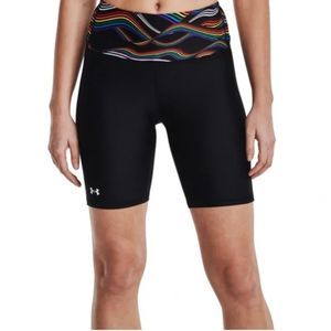 3x Under Armour UA Heatgear Pride Compression Bike Shorts NEW NWT Rainbow